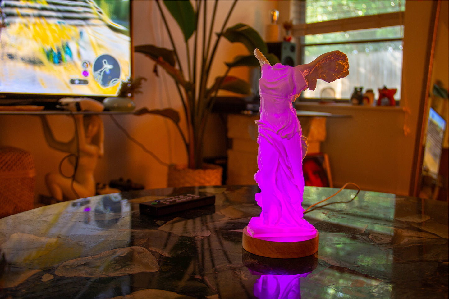 Winged Victory of Samothrace Lamp - 3D Printed