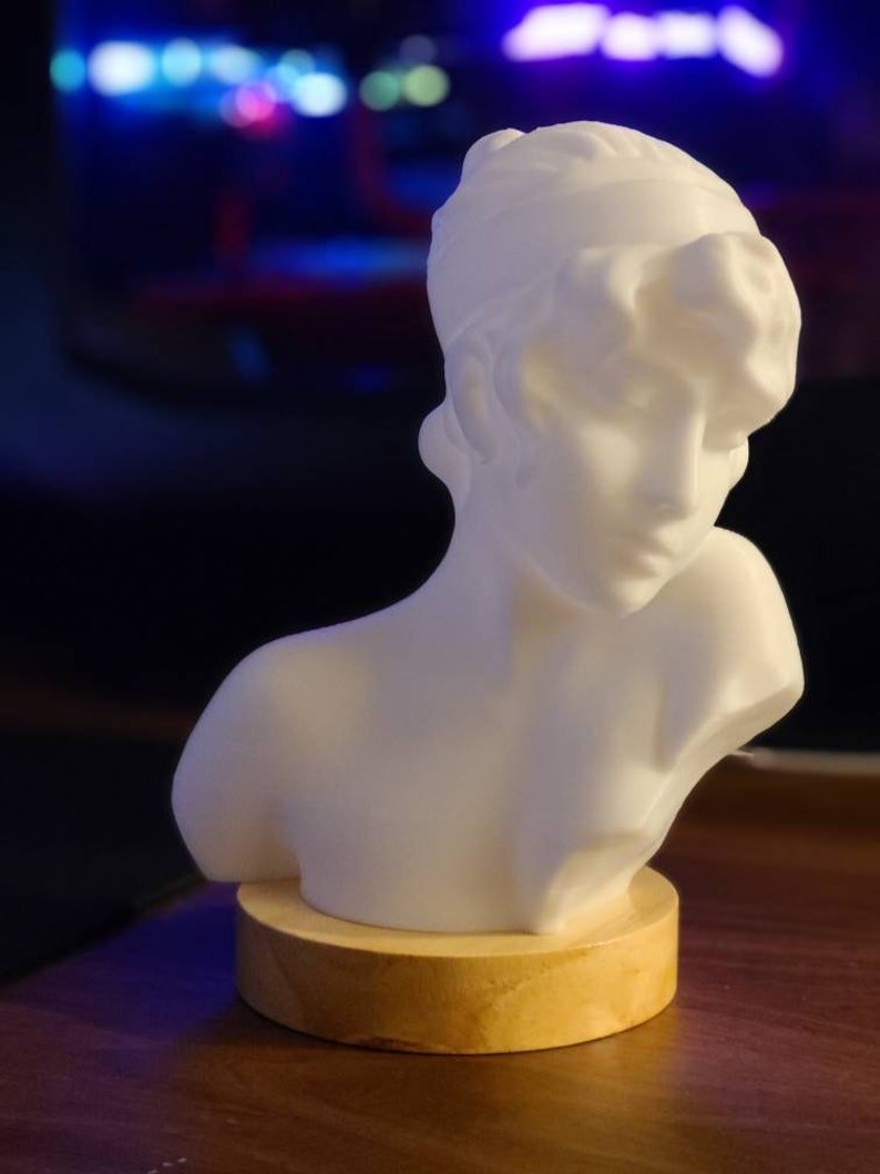Sappho Bust Lamp - 3D Printed
