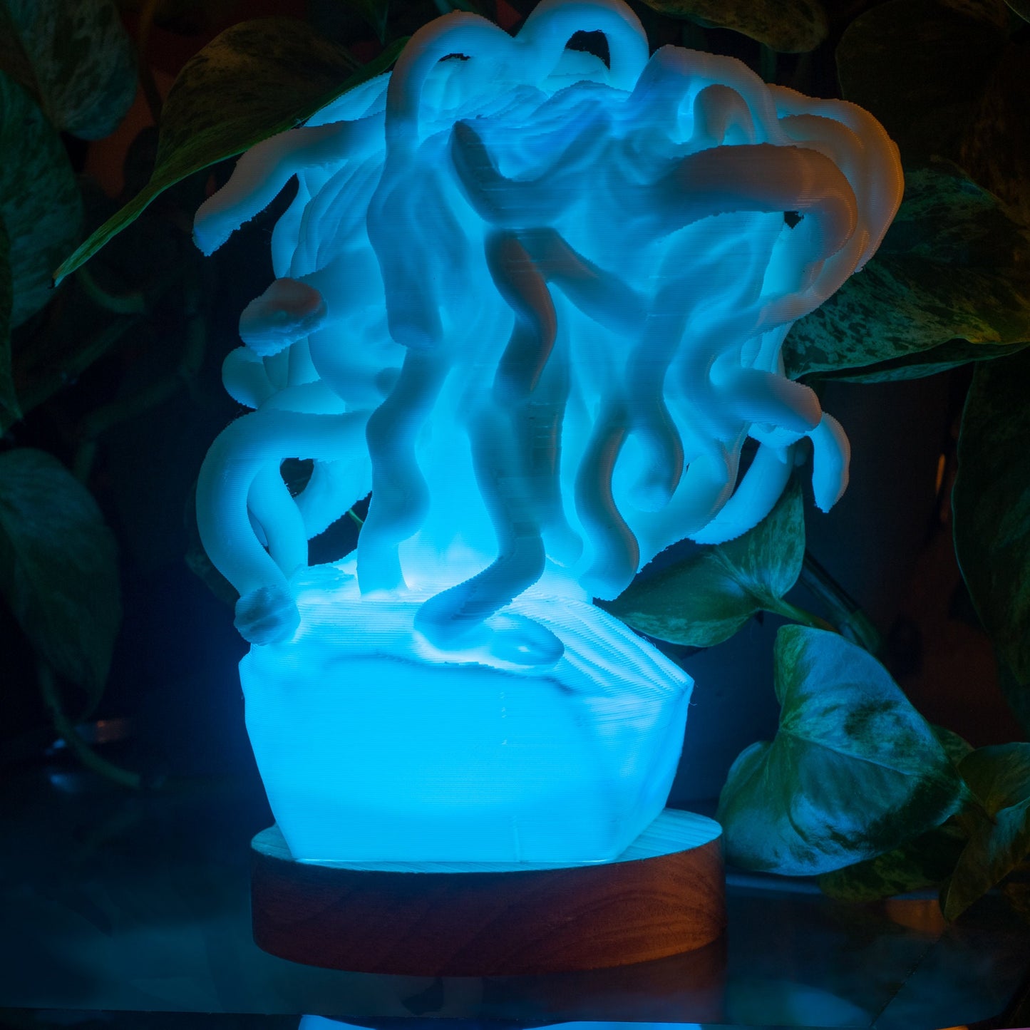 Medusa Bust Lamp - Color Changing - 3D Printed