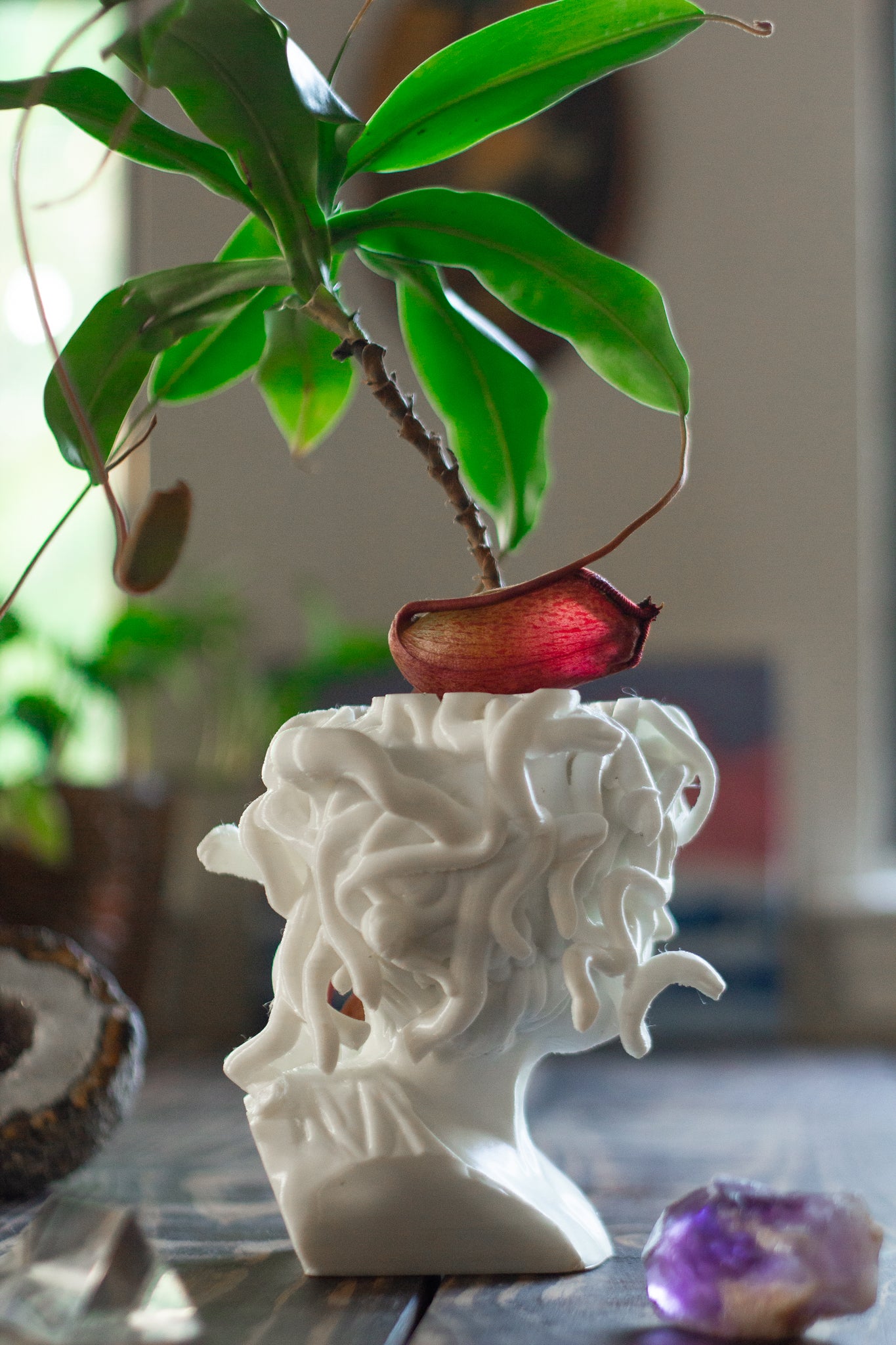Bubble Plant Pot, 3D Printed Planter, Vintage Siena Planter With